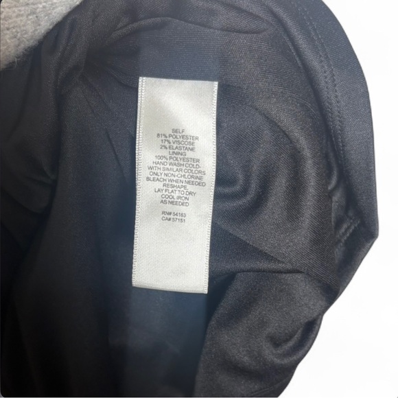 Eliza J Houndstooth Sheath Dress Size 12 Black White Ruffle Work Dress - Picture 9 of 9